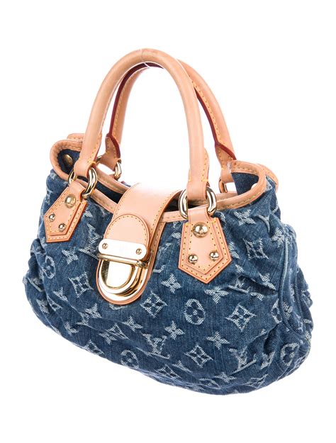 louis Vuitton Monogram denim handbags